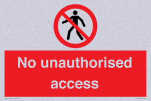 No unauthorised access
